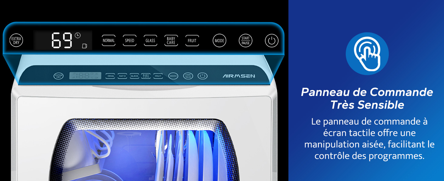AIRMSEN Mini Lave-Vaisselle de Comptoir