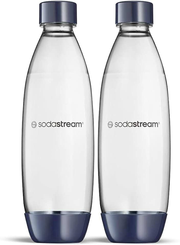 Sodastream - Bouteilles fusionnées - 2 x 1L - lavables lave-vaisselle, compatibles DUO/TERRA/ART/GAIA