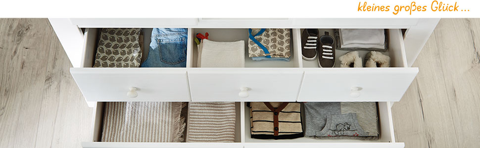 Pinolino Meubles pour enfants en bois massif mat brillant Décoration chambre d'enfant ou de bébé