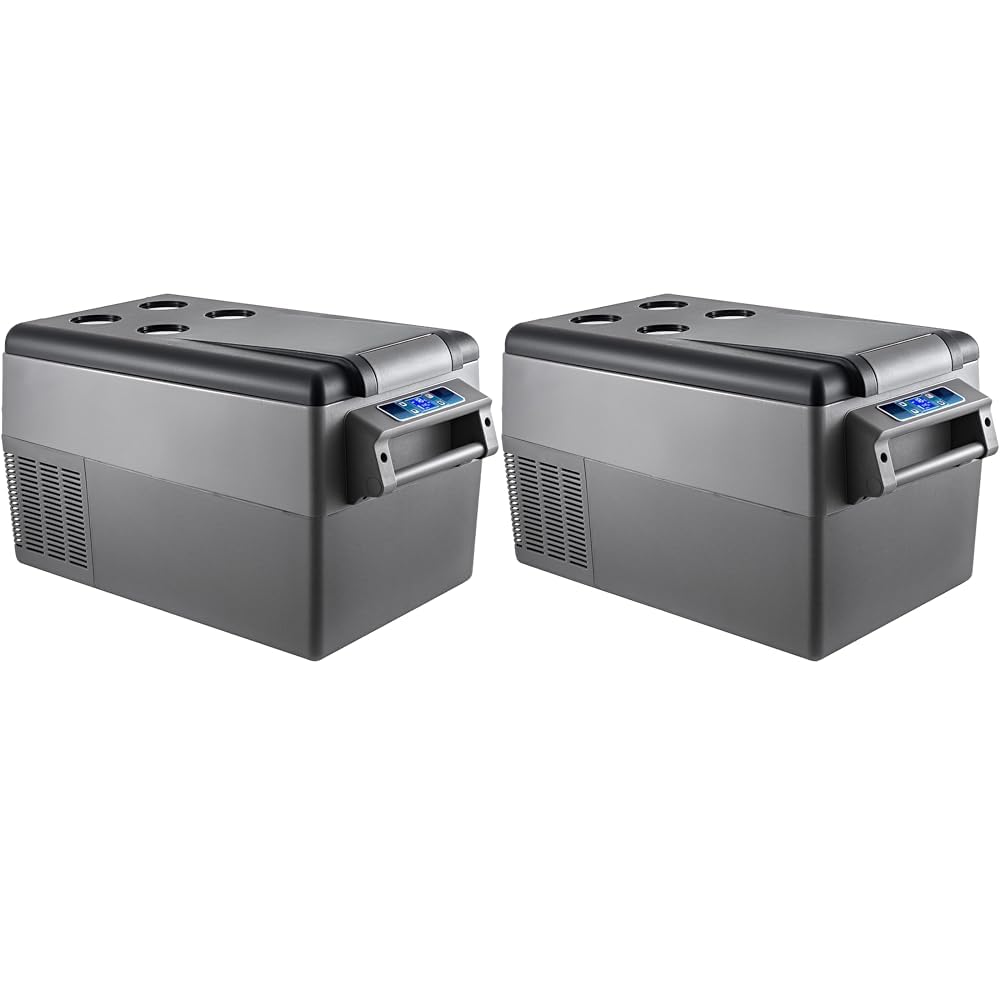 VEVOR - Réfrigérateur portable 35L - 693x345x381mm - écran LCD, -20 à 20°C, 60W, silencieux, lot de 2