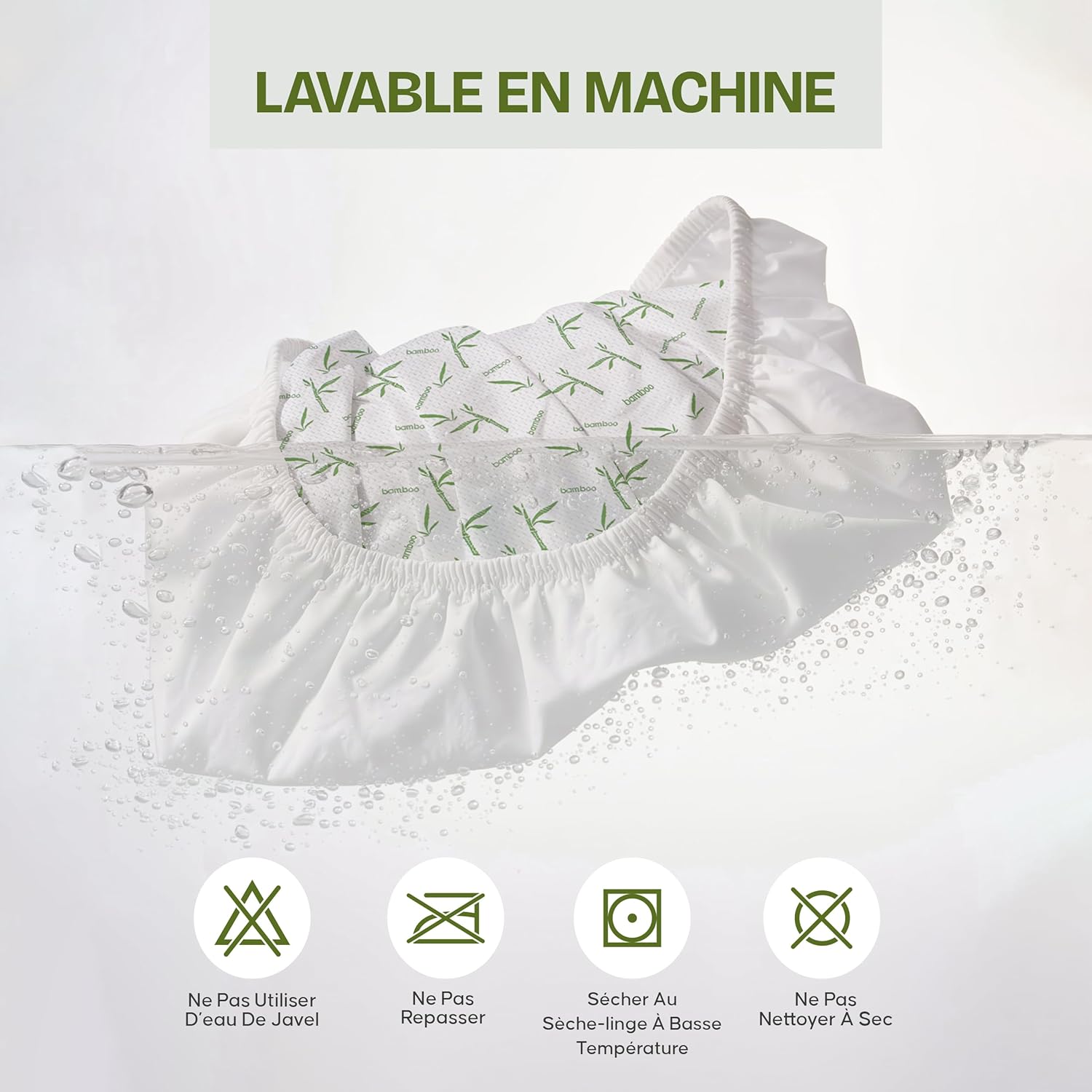 Utopia Bedding - protège-matelas 140x200x30 cm - imperméable, respirant, Oeko-Tex