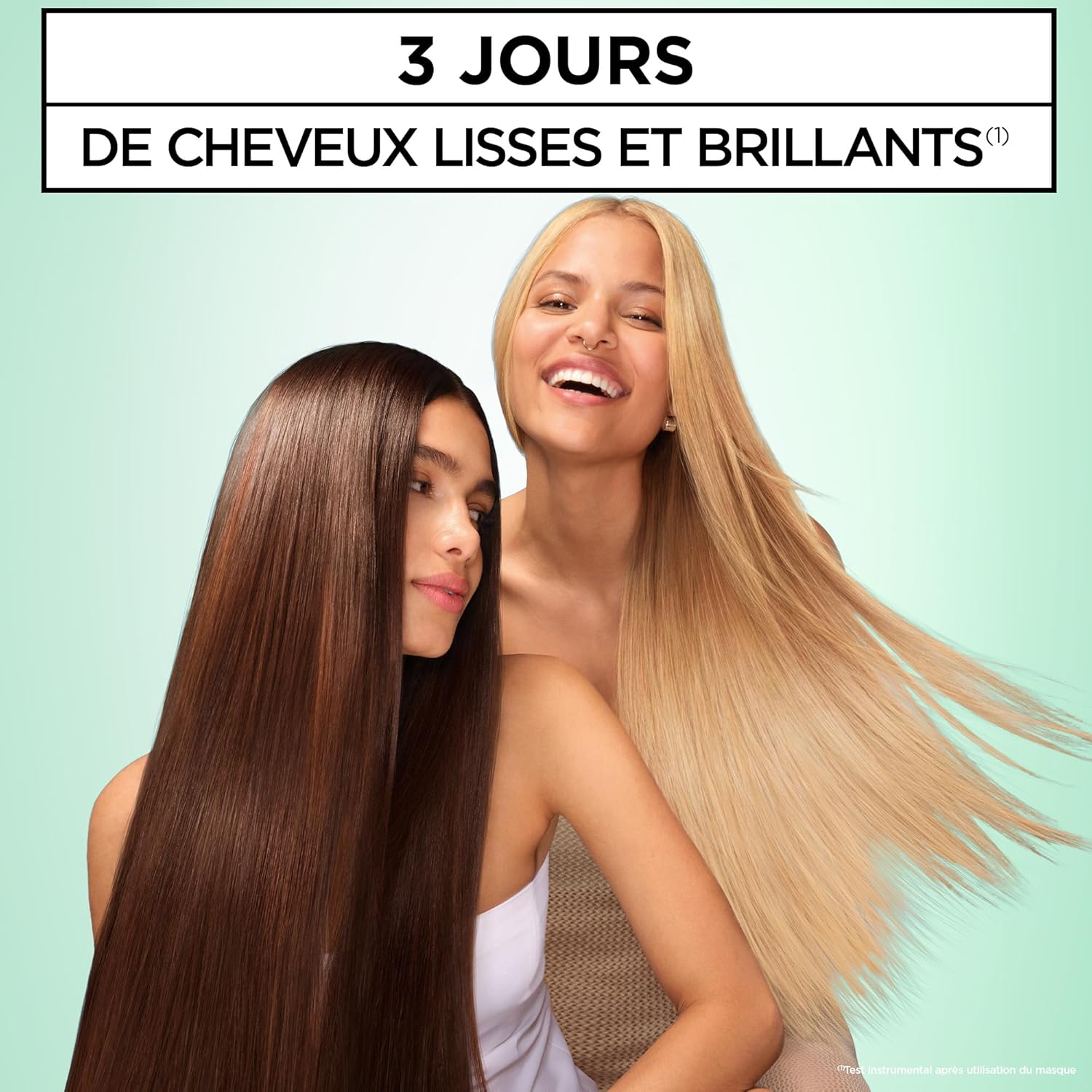 Garnier - Fructis Kératine Liss - routine 3 soins lissants, kératine végétale, huile d'argan, anti-frisottis
