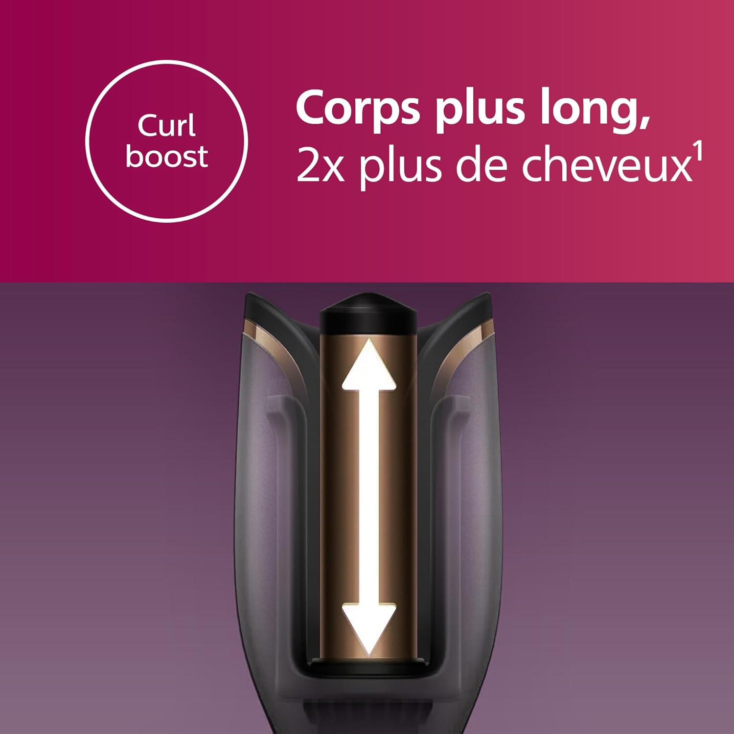 Philips - série 8000 - boucleur automatique, 27 styles, noir - BHB876/00