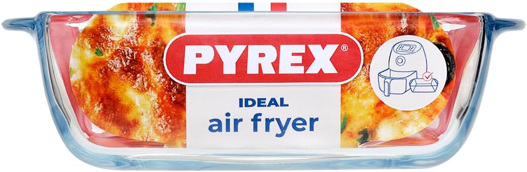 Pyrex - Prepware carré - 20x17 cm - plat verre 1L, usage au four