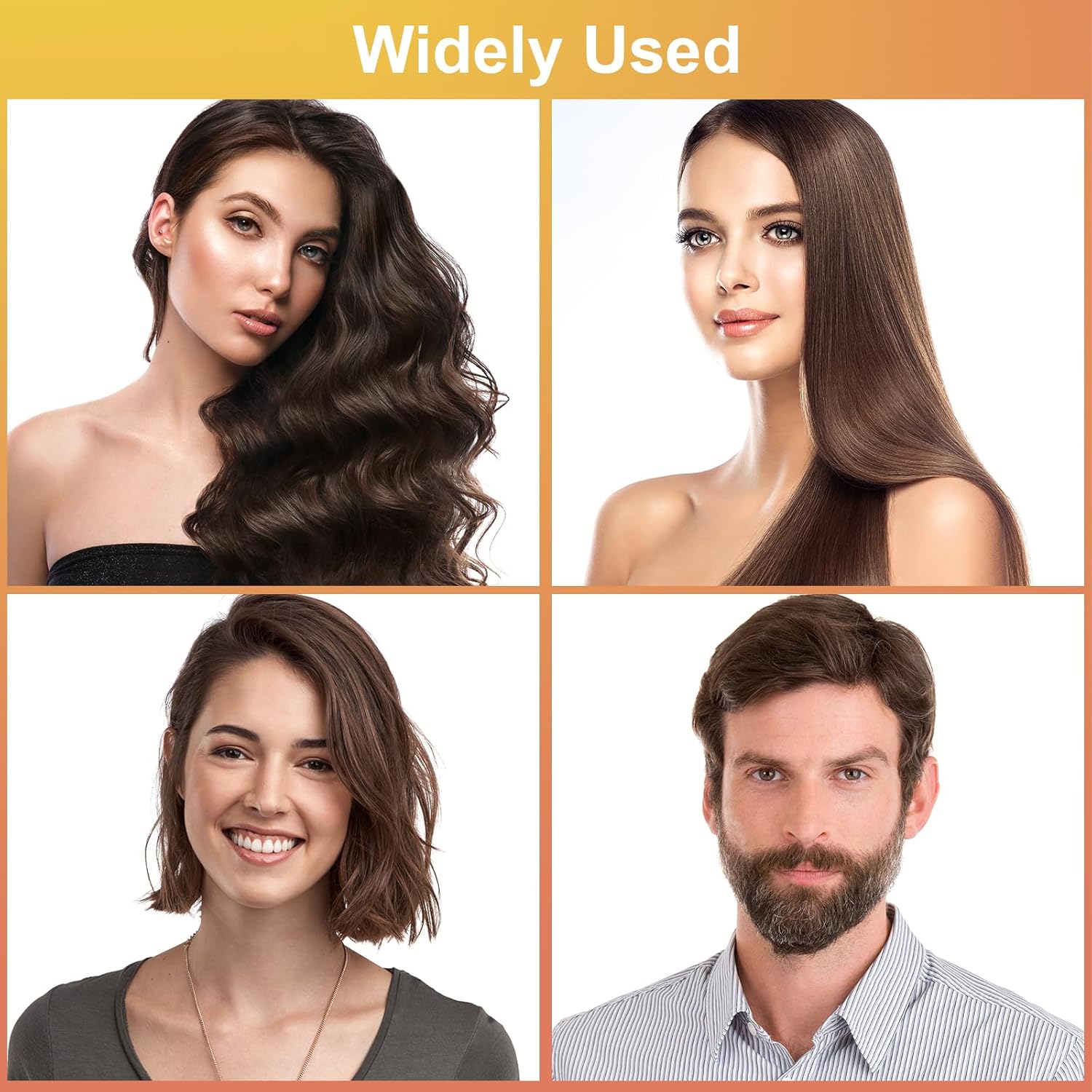 Flintronic - Peigne Chauffant 2 en 1, 180°C, céramique, barbe et perruque