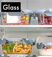 Igluu Lot de 5 récipients alimentaires en verre avec couvercles réutilisables