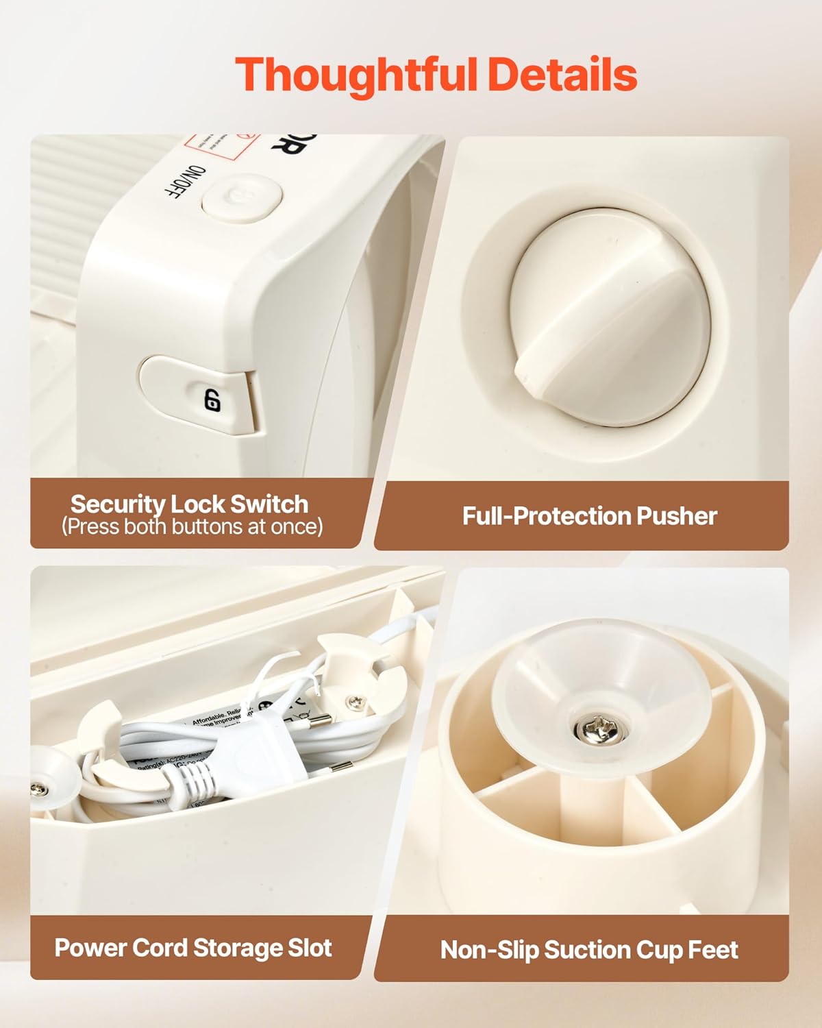 VEVOR - trancheuse électrique 180W, lame 170mm, épaisseur réglable