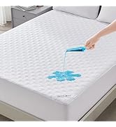 Bedlore Protège Matelas 160 × 200 cm, Housse de Matelas Imperméable, Housse Anti-Humidité à Poche...
