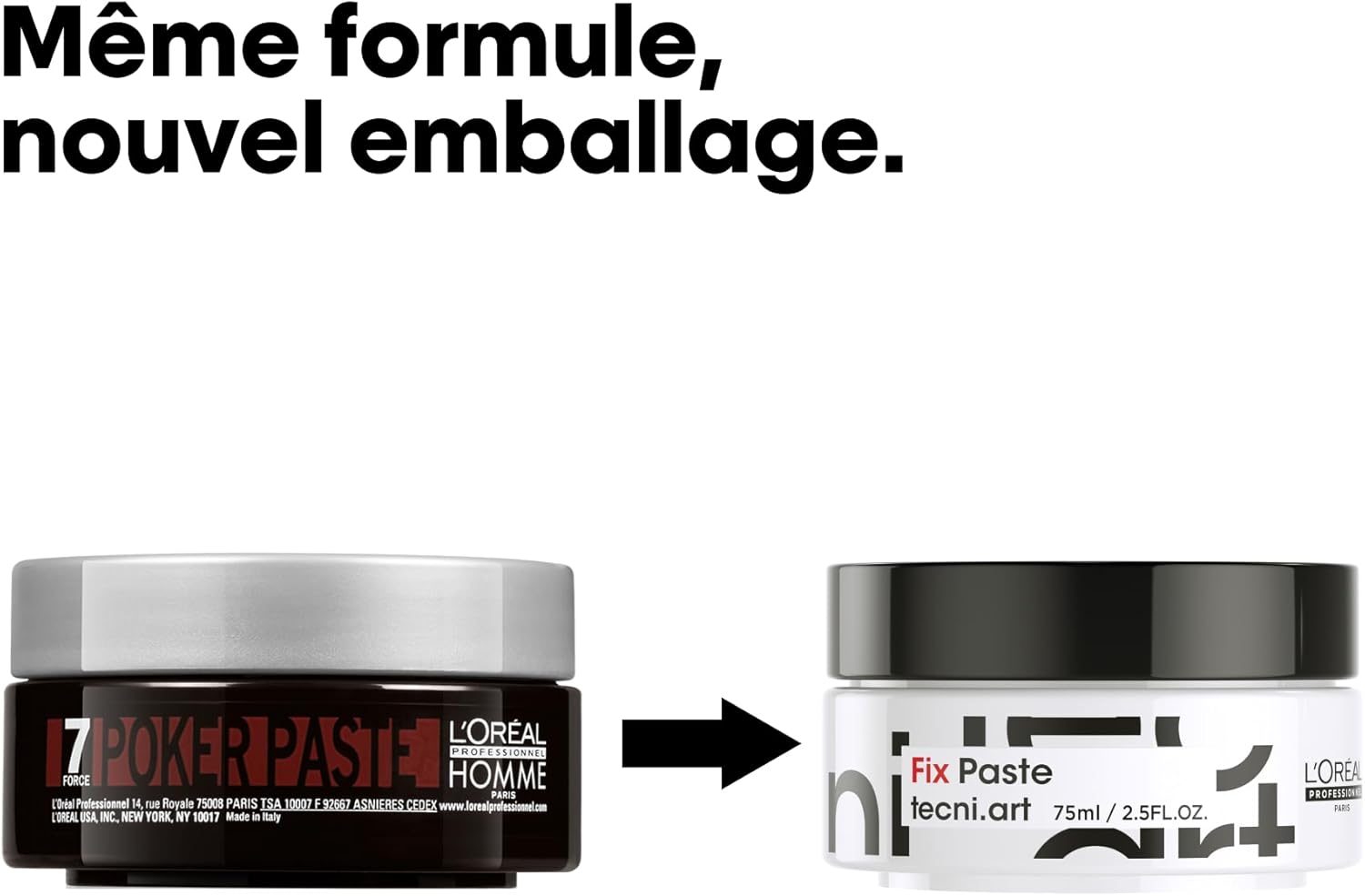 L'Oréal Professionnel - Fix Paste - 75ml - tenue forte, mat, non gras
