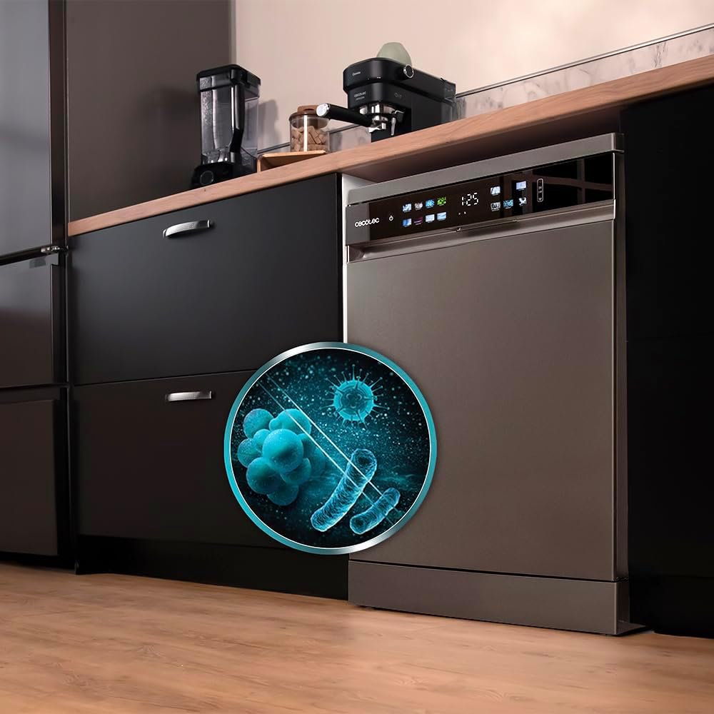 Cecotec - Bolero Aguazero (série 6210) - 60cm - 15 couverts, écran XXL, Dual Zone, Aquastop, AutoClean, 6210