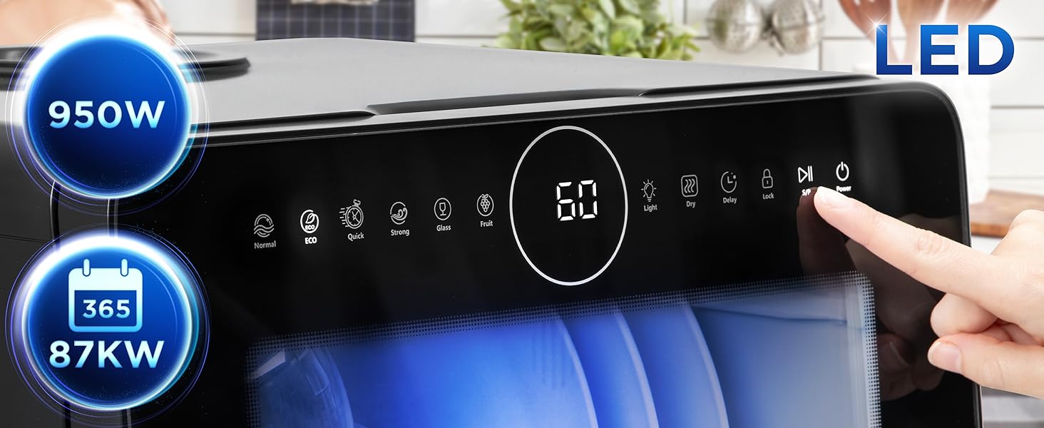 un gros plan d'un lave-vaisselle avec les toits ouvrants à l'écran