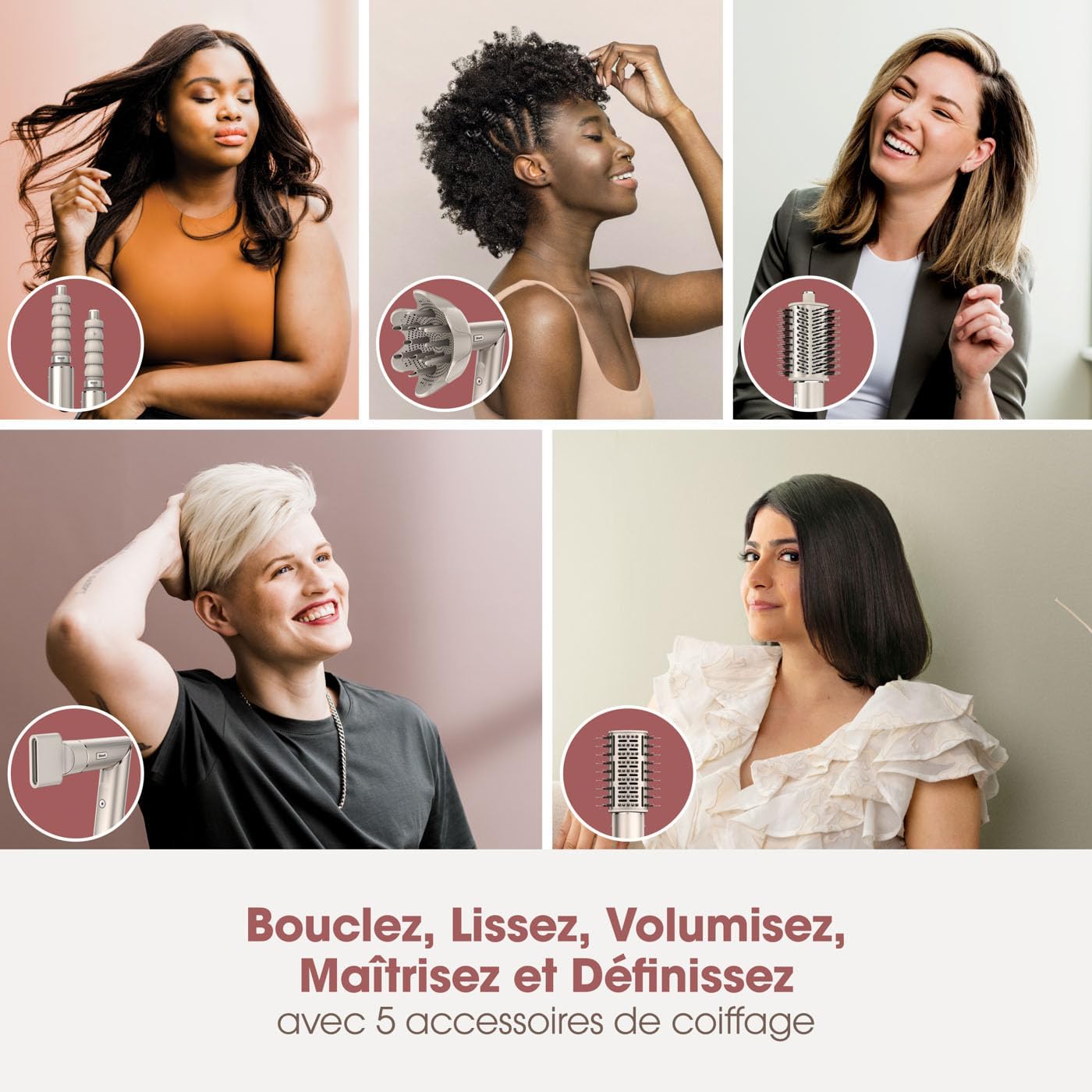 Shark - Styler air chaud multi-styles - boucleurs, brosses, concentrateur, sans chaleur