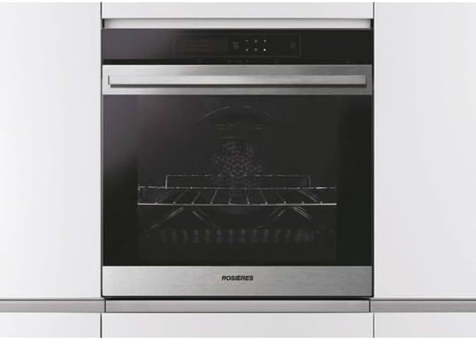 Rosières - Four encastrable série Connecté 80L, pyrolyse, chaleur tournante, 11 fonctions, wifi/bt, rails télescopiques,