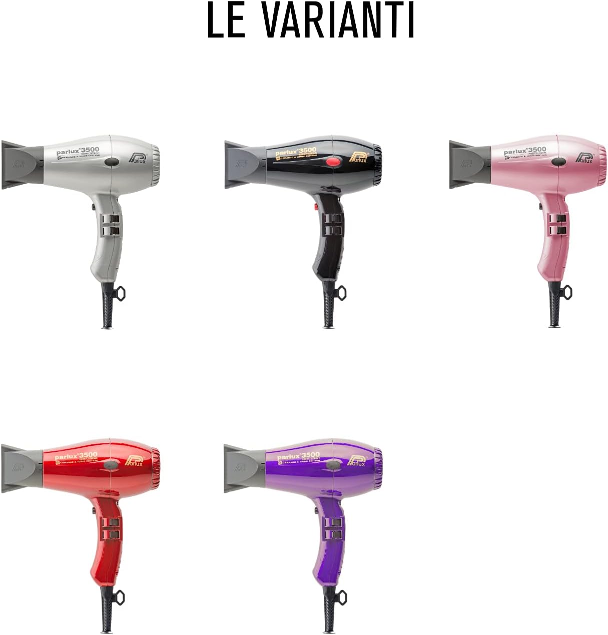 Parlux - Supercompact 3500 - compact - ionique, céramique, rouge