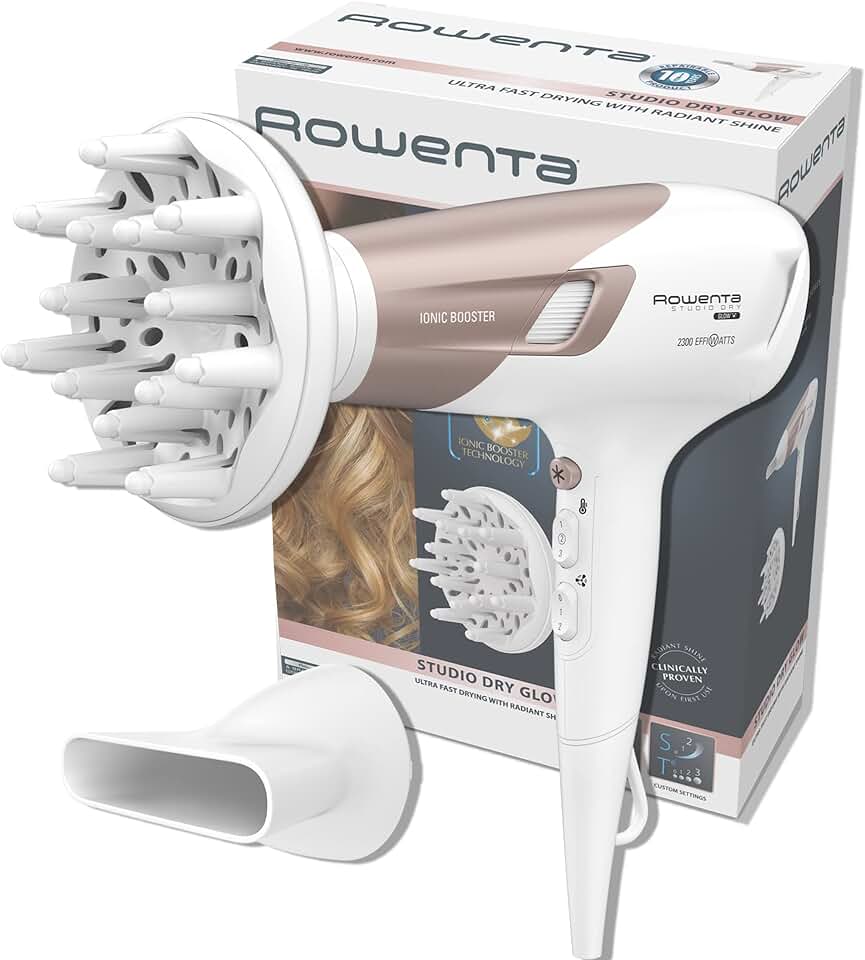 Rowenta - Studio Dry (CV5830) - 2300W - 6 vitesses, ionique, Thermocontrôle, CV5830