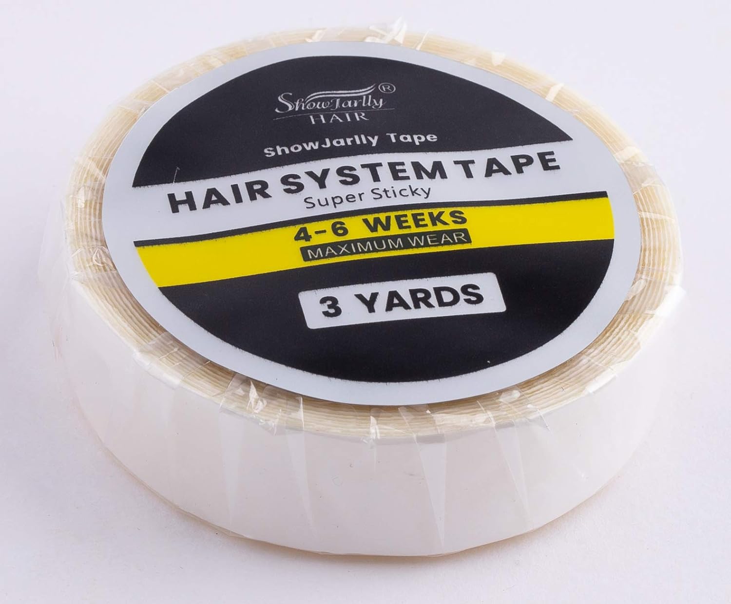 ShowJarlly - ruban adhésif lace extra fort - 1.2cm x 3 yards - transparent, rallonges perruques