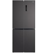 CHIQ Réfrigérateur américain multiportes, Hauteur 182cm, Profondeur 63cm, capacité totale 415L, T...