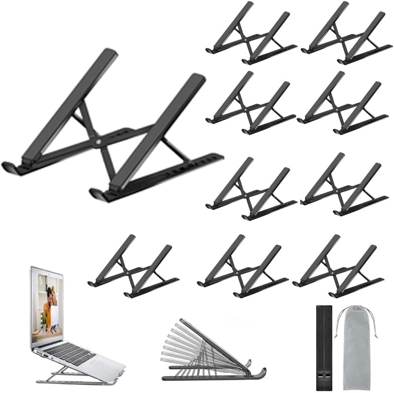 Support ordinateur portable aluminium réglable 10-17.3