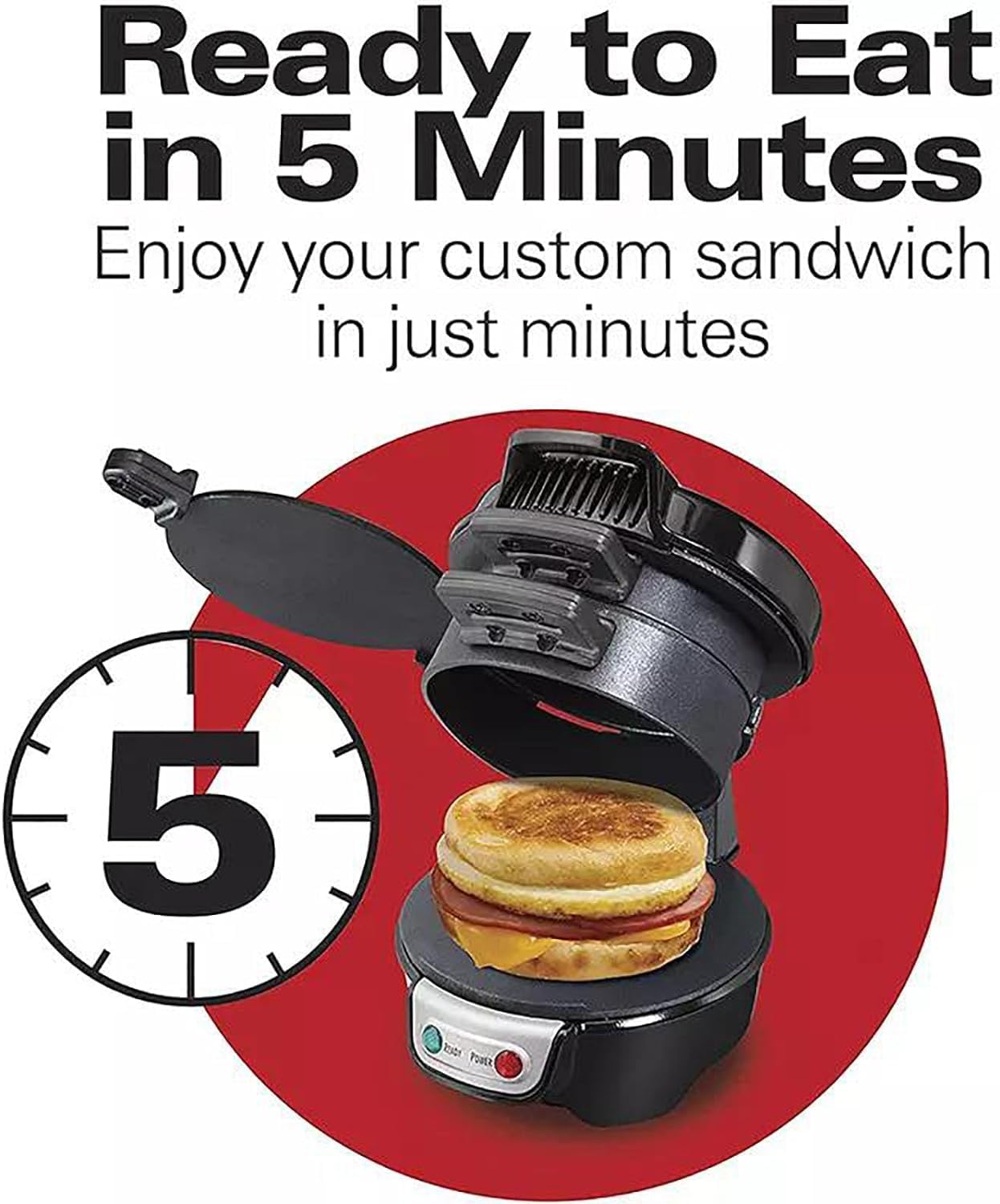 Presse à hamburger double - revêtement antiadhésif amovible - cuisson rapide 5min - facile à laver