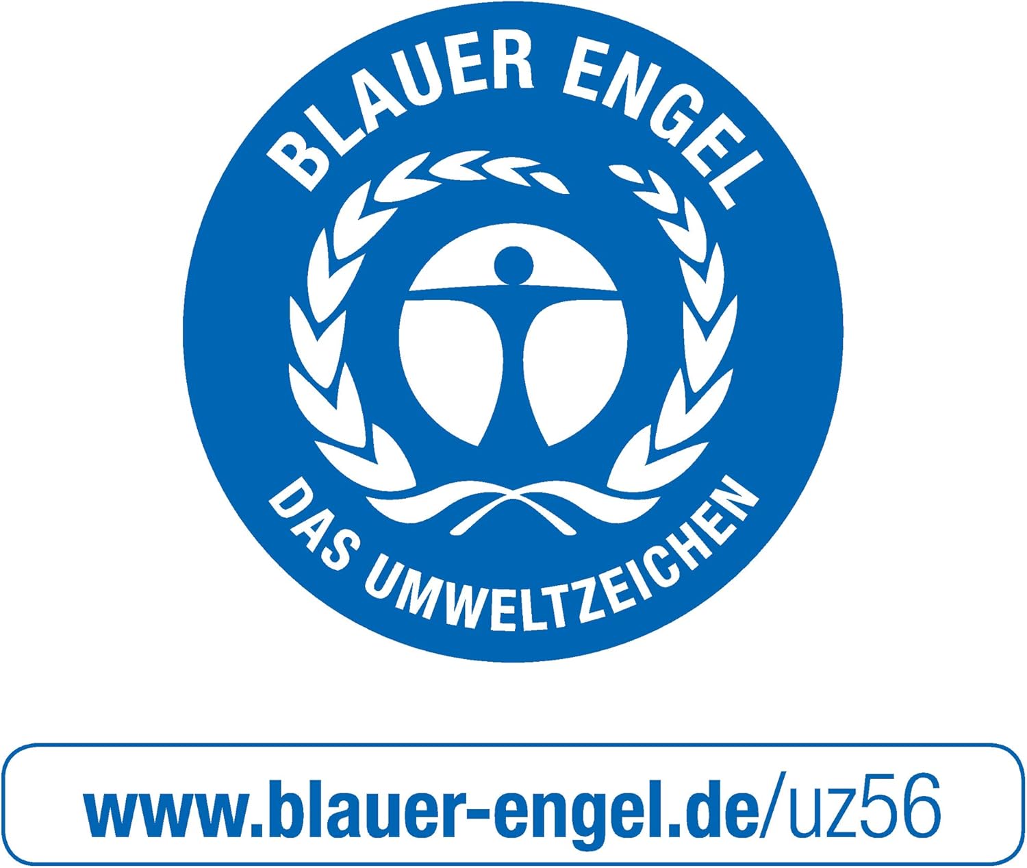 Exacompta - poubelles ECOBIN - 26,3x26,3x33,5 cm - lot de 8, 15L, poignées, bleu opaque 453104D