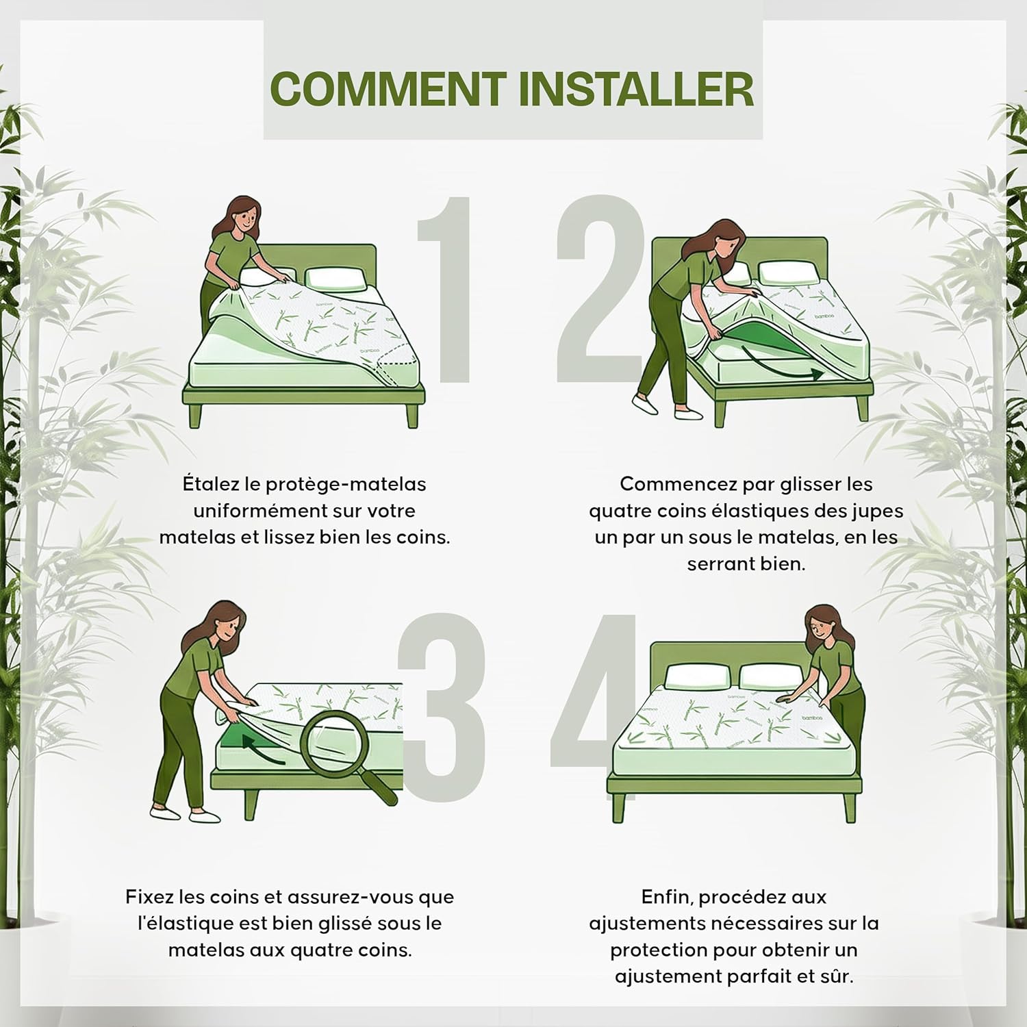 Utopia Bedding - protège-matelas 140x200x30 cm - imperméable, respirant, Oeko-Tex