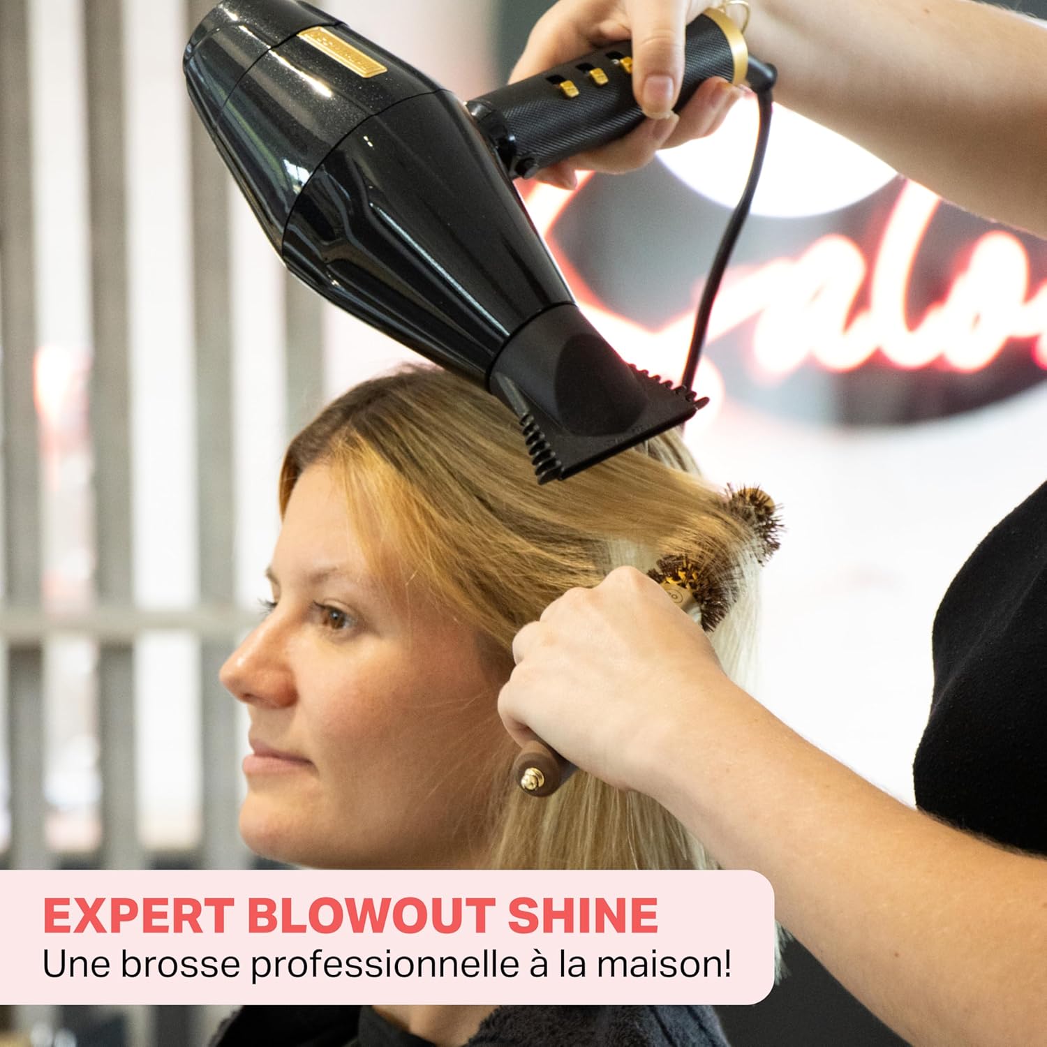 Olivia Garden - Expert Blowout Shine - ronde céramique antistatique pour brushing sans frisottis