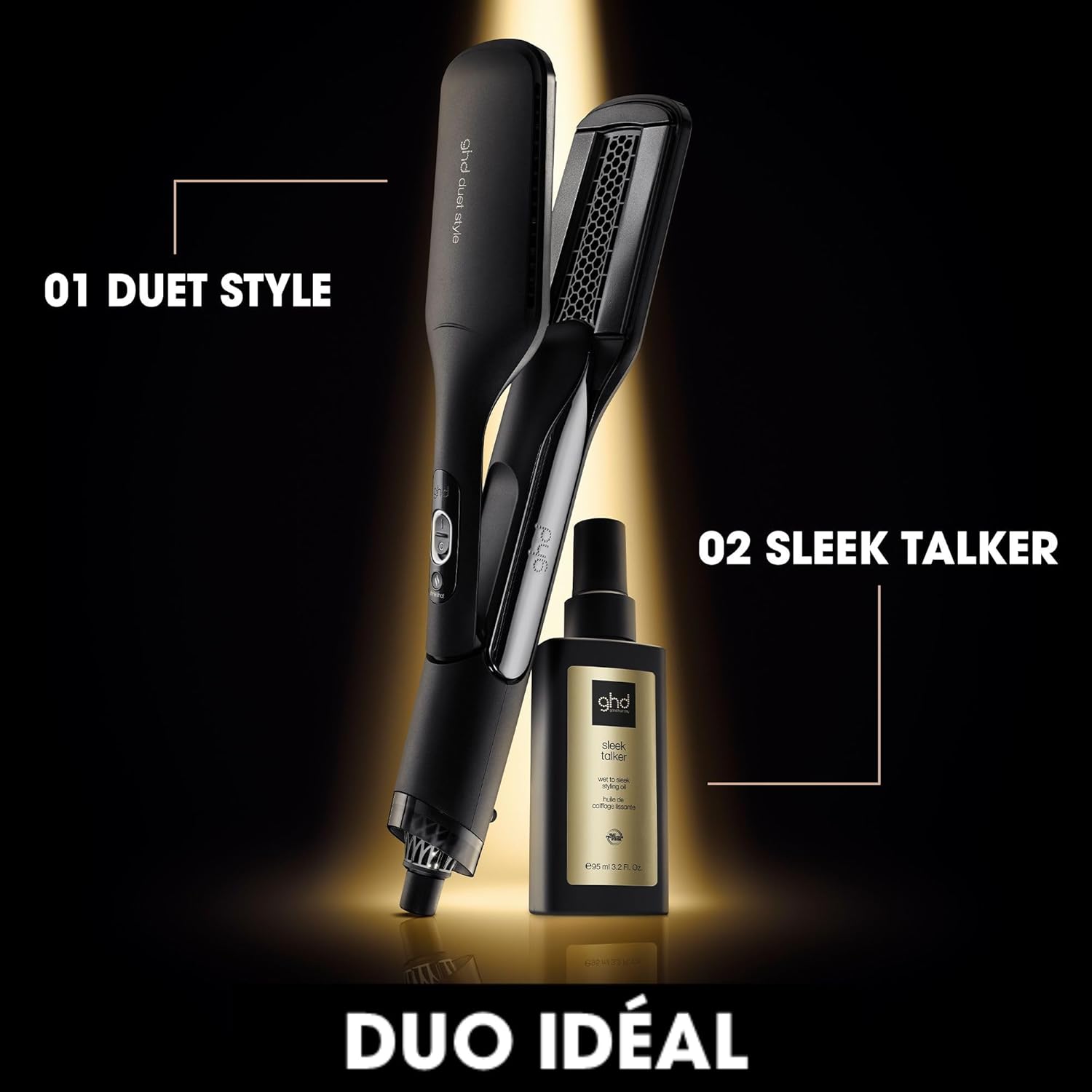 ghd - Duet Style 2-en-1 - sèche et lisse sans chaleur extrême - cheveux doux 72h