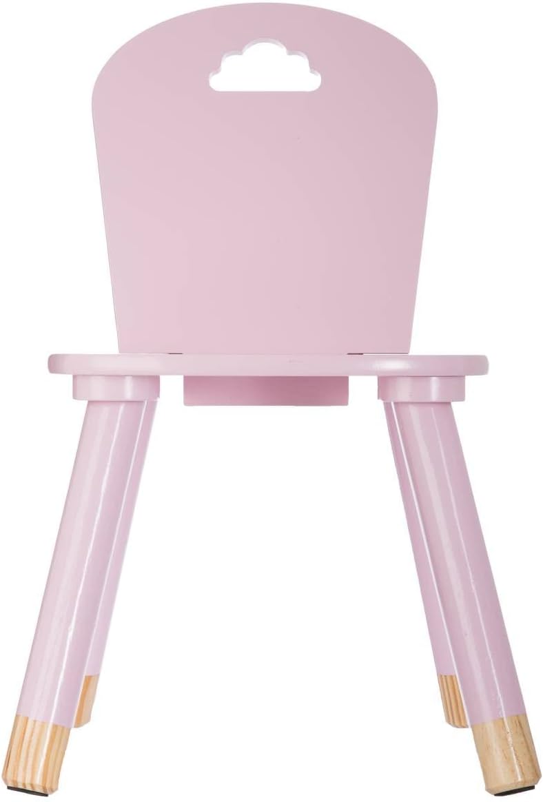 Atmosphera - chaise enfant Douceur rose - compacte et confortable