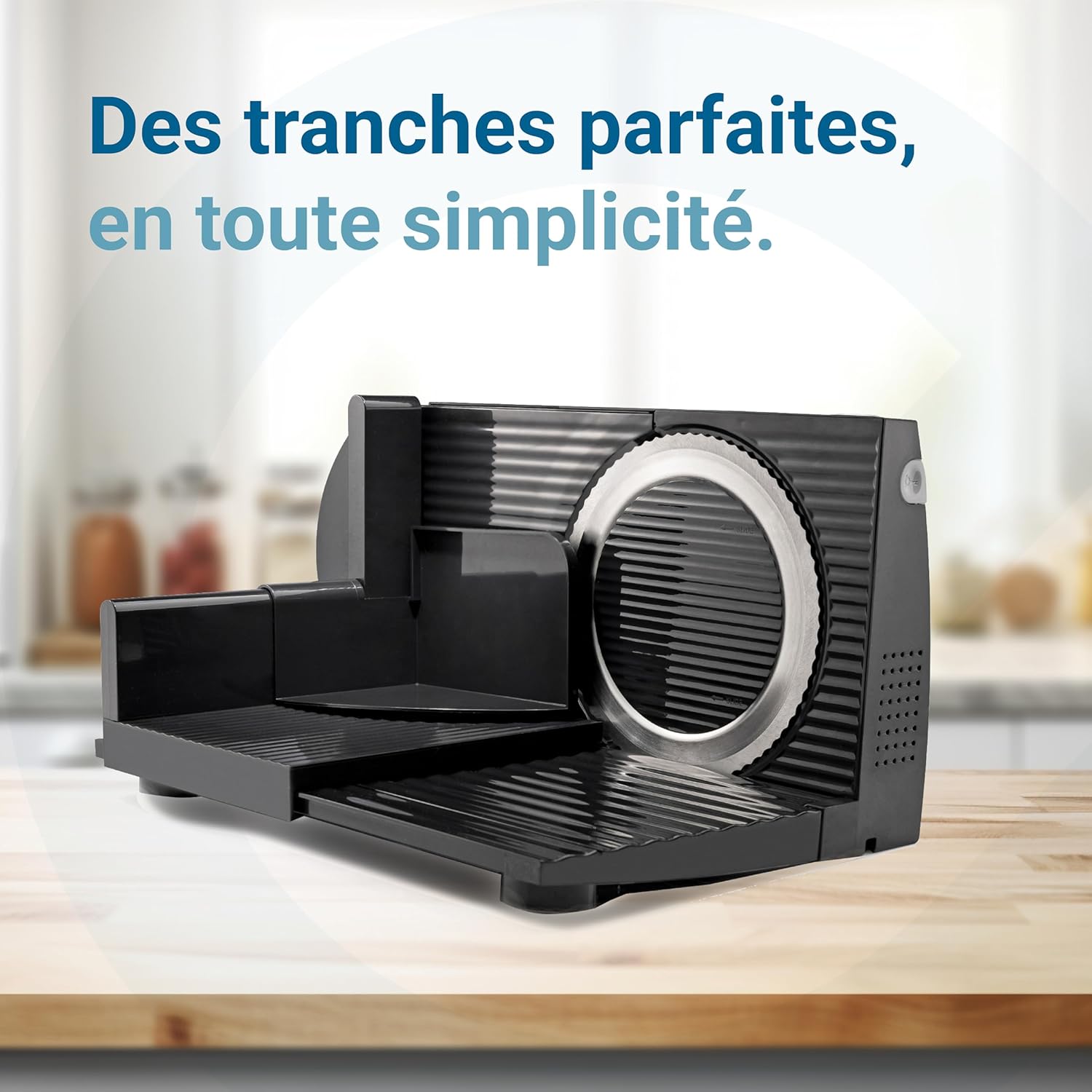 EUREL - trancheuse électrique RS42 - Ø170mm - épaisseur réglable, moteur 80W, pliable