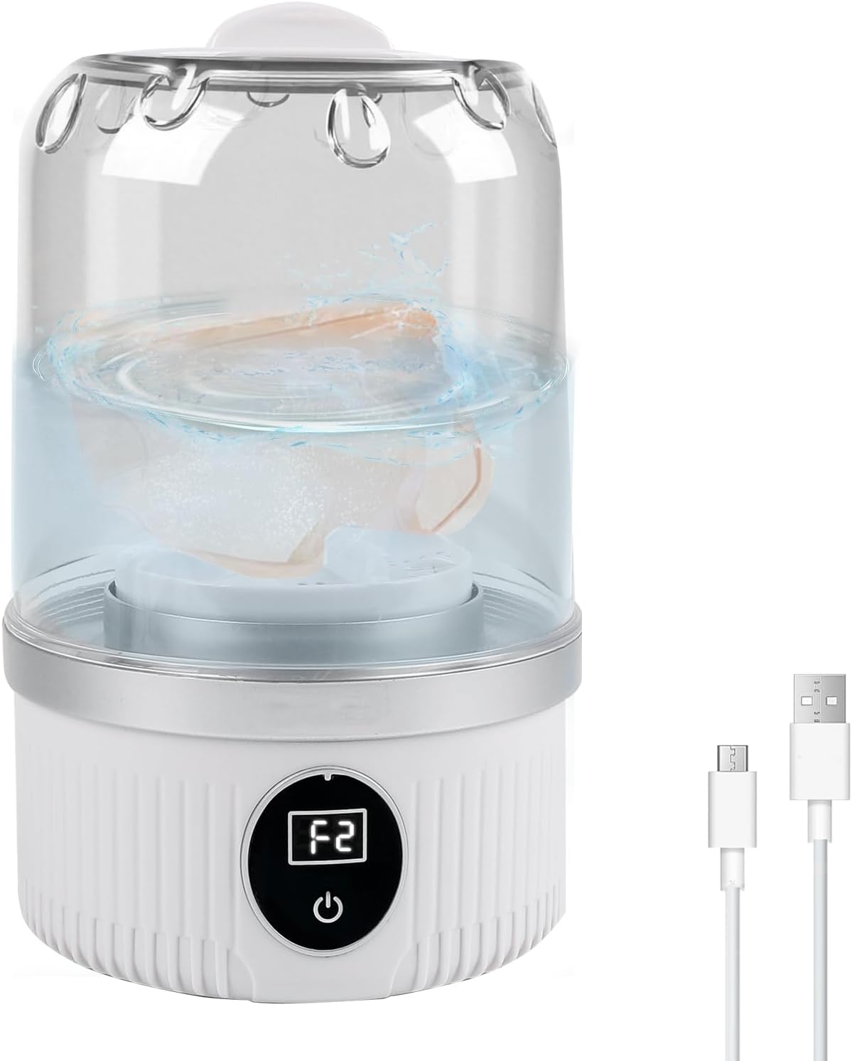 Mini machine à laver portable - 2 modes, 15W, compacte, idéale voyage