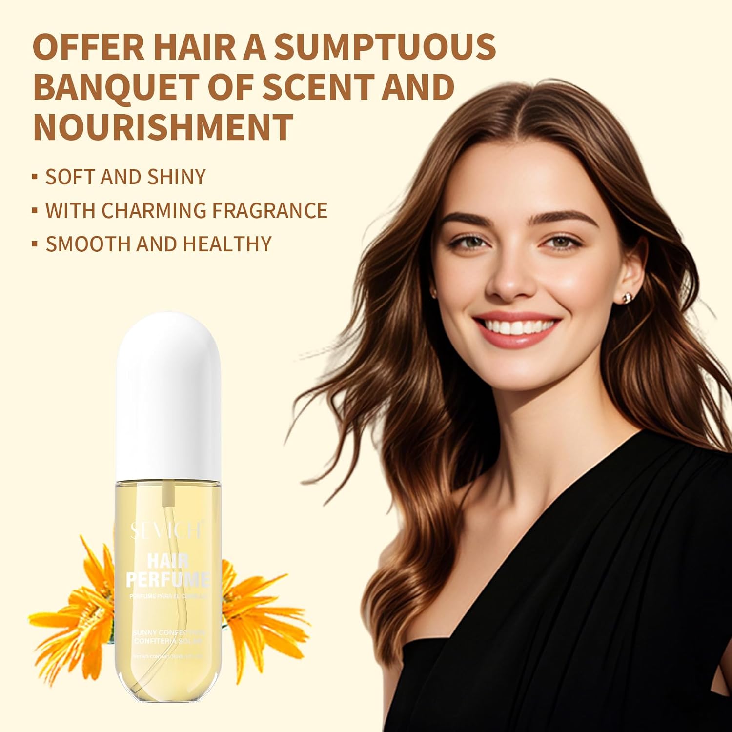 Sevich - Parfum cheveux femme 85ml - senteur gourmande persistante