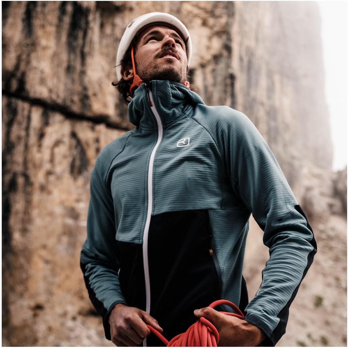 Ypsilanti - Fleece Rib Hoody - M - Wild Herbs, Confort Doux