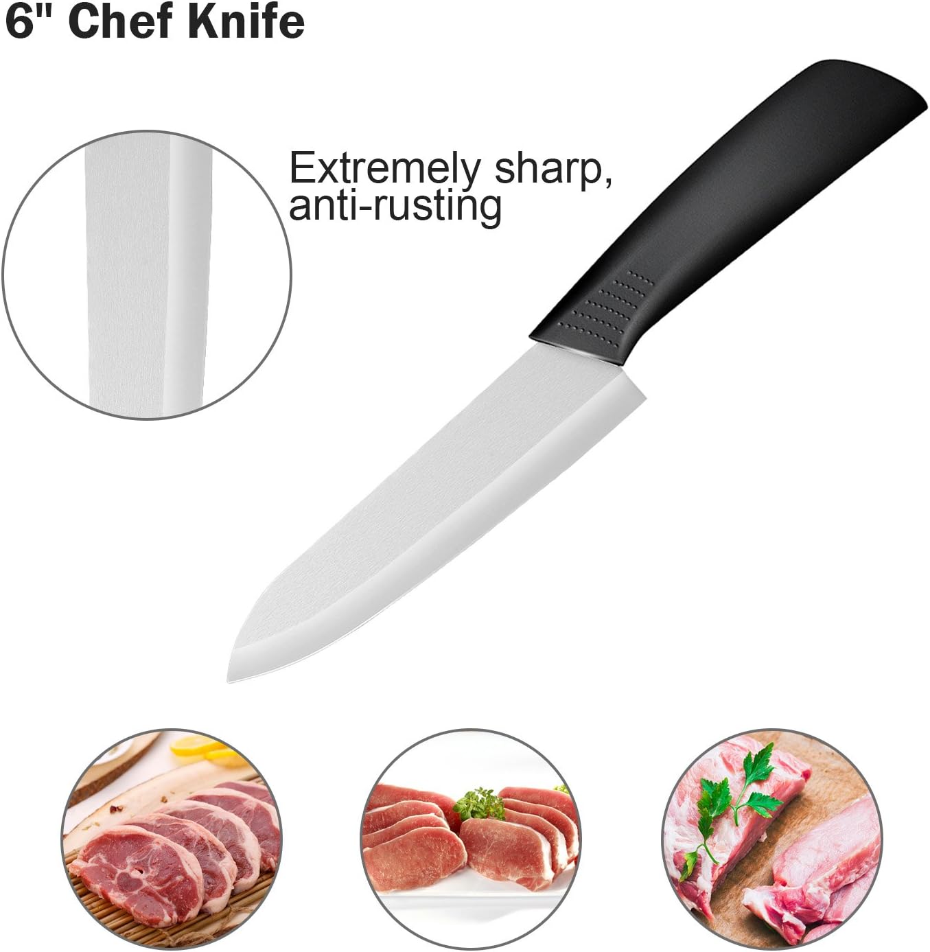 Ballery - Set de couteaux céramique - 6