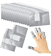 Sularpek 100 Pcs Papillotes en Aluminium, Feuille d'aluminium Dissolva nt, Vernis Semi Permanent ...