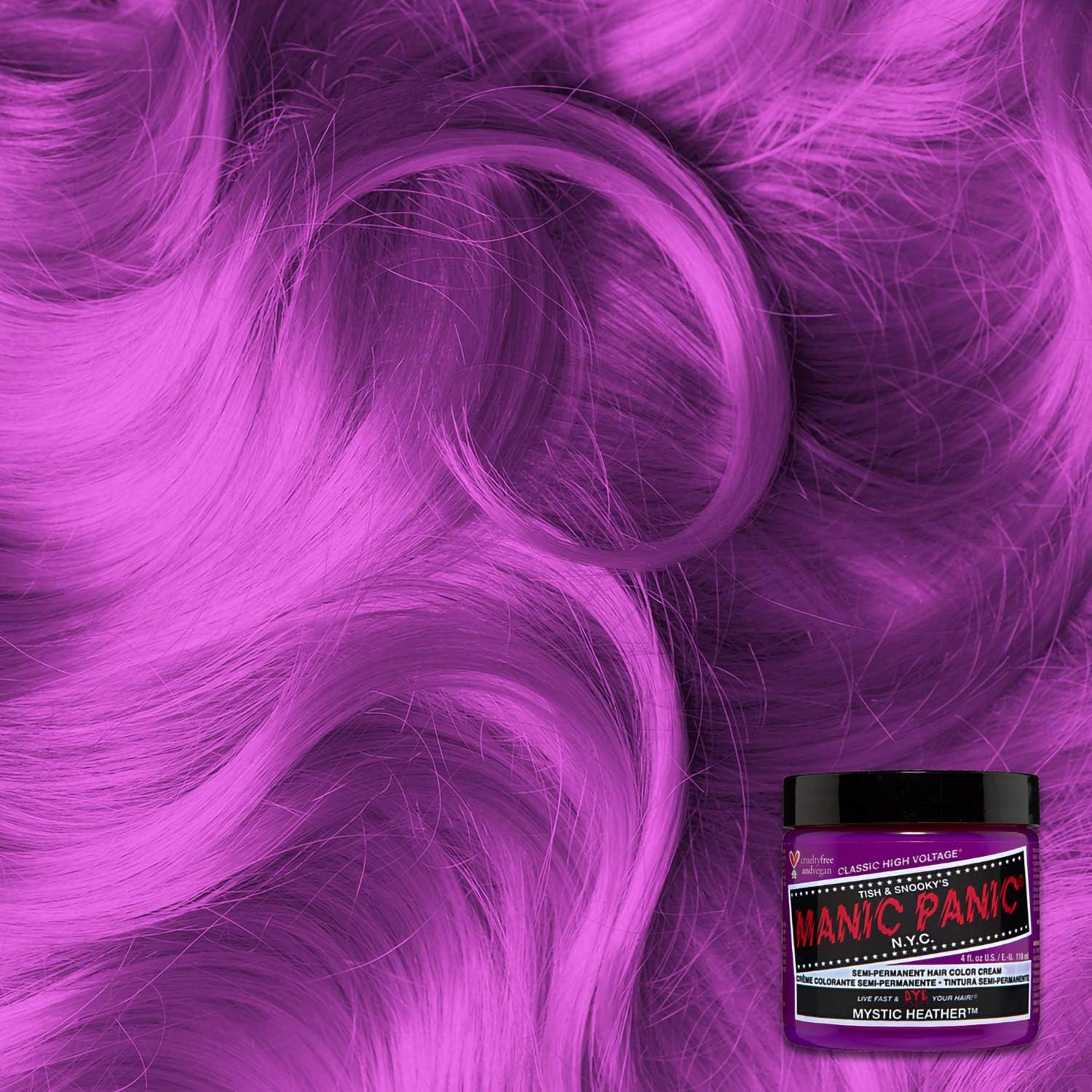 Manic Panic - Voodoo - coloration cheveux bleu classique, longue tenue