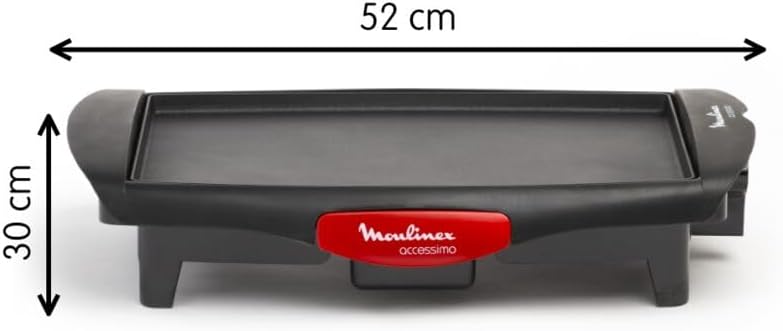 Moulinex - plancha Accessimo compacte - 1800W, antiadhésive, thermostat réglable, bac récupérateur - CB560811