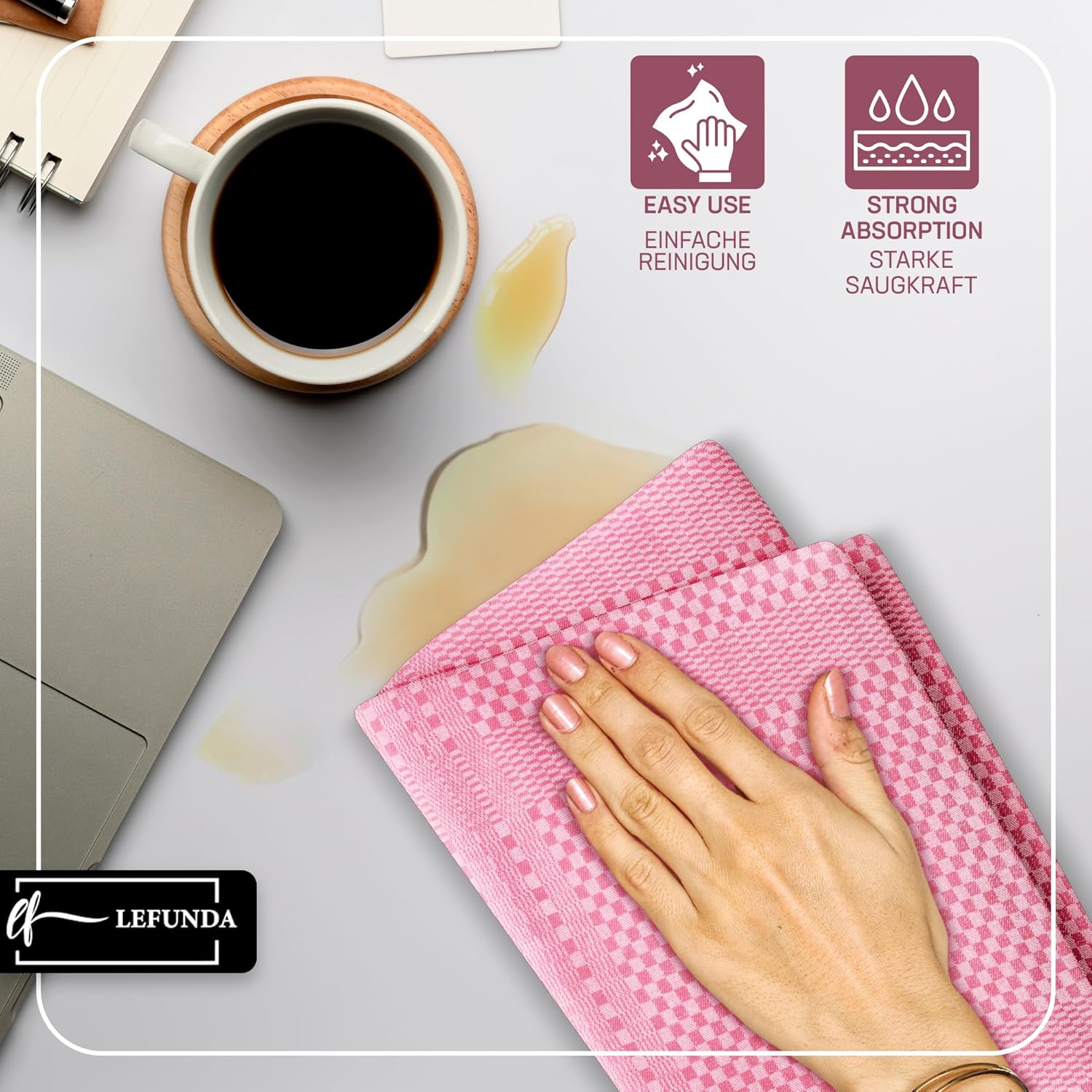 LEFUNDA - tablier cuisine réglable 3 poches étanche - longues lanières