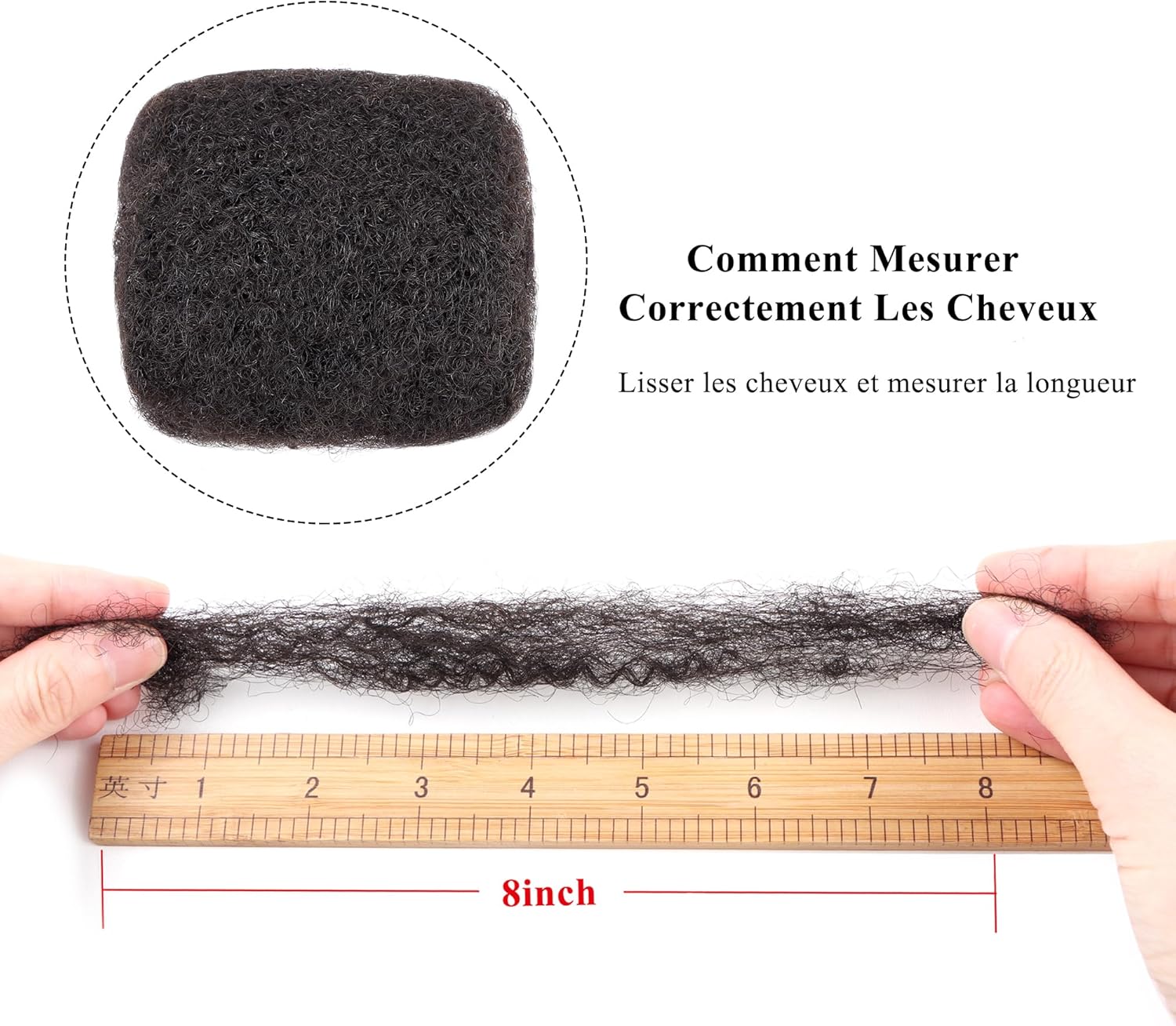 Extensions cheveux naturels - afro kinky bulk, 8