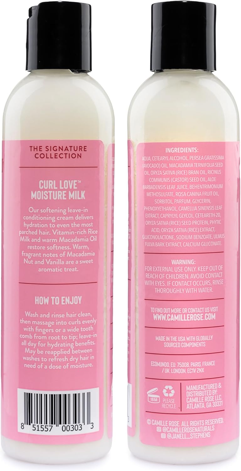 Camille Rose - Curl Love lait hydratant - 240 ml - soin cheveux bouclés