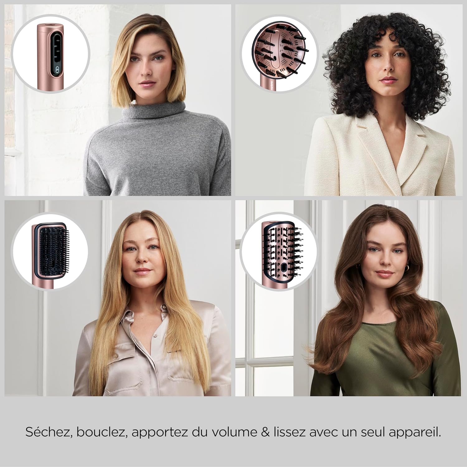 BaByliss - Air Wand - styler 4-en-1, ionique, diffuseur, vanity - AS6556E