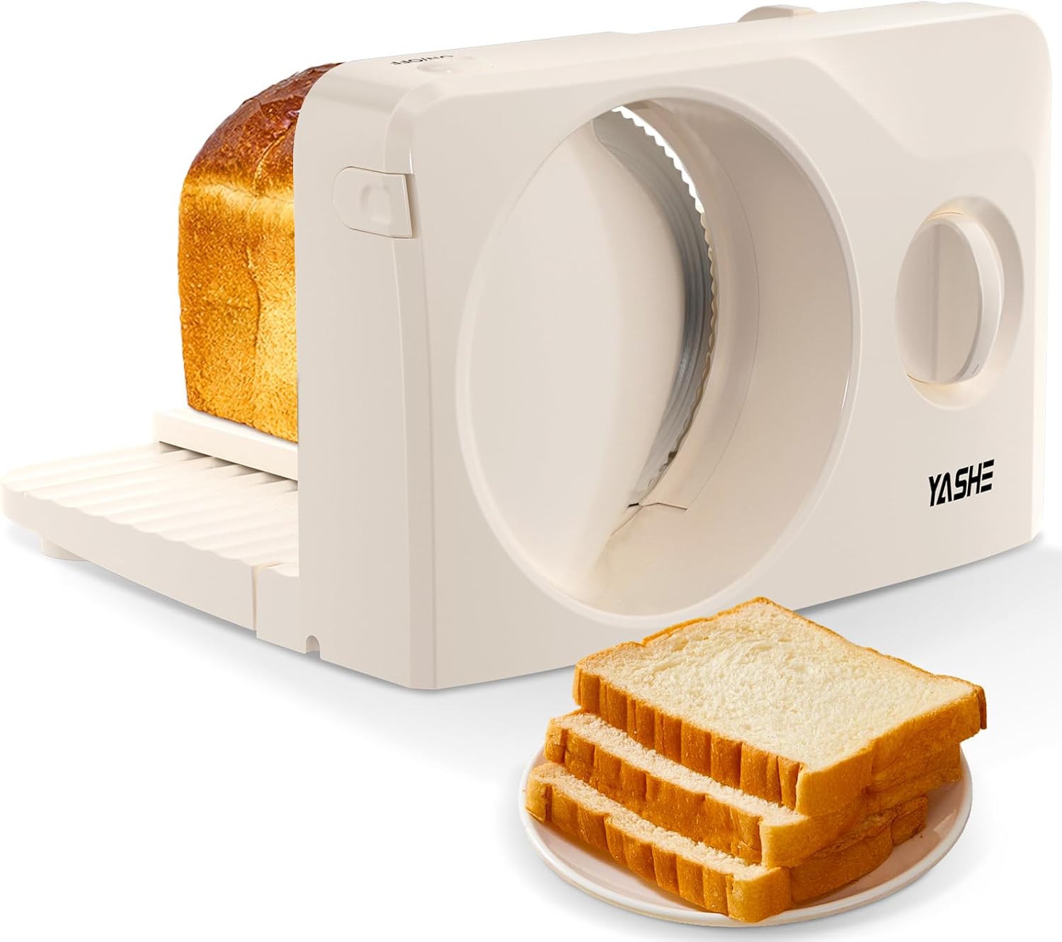 YASHE - trancheuse électrique pliable, 17cm, 180W, épaisseur réglable