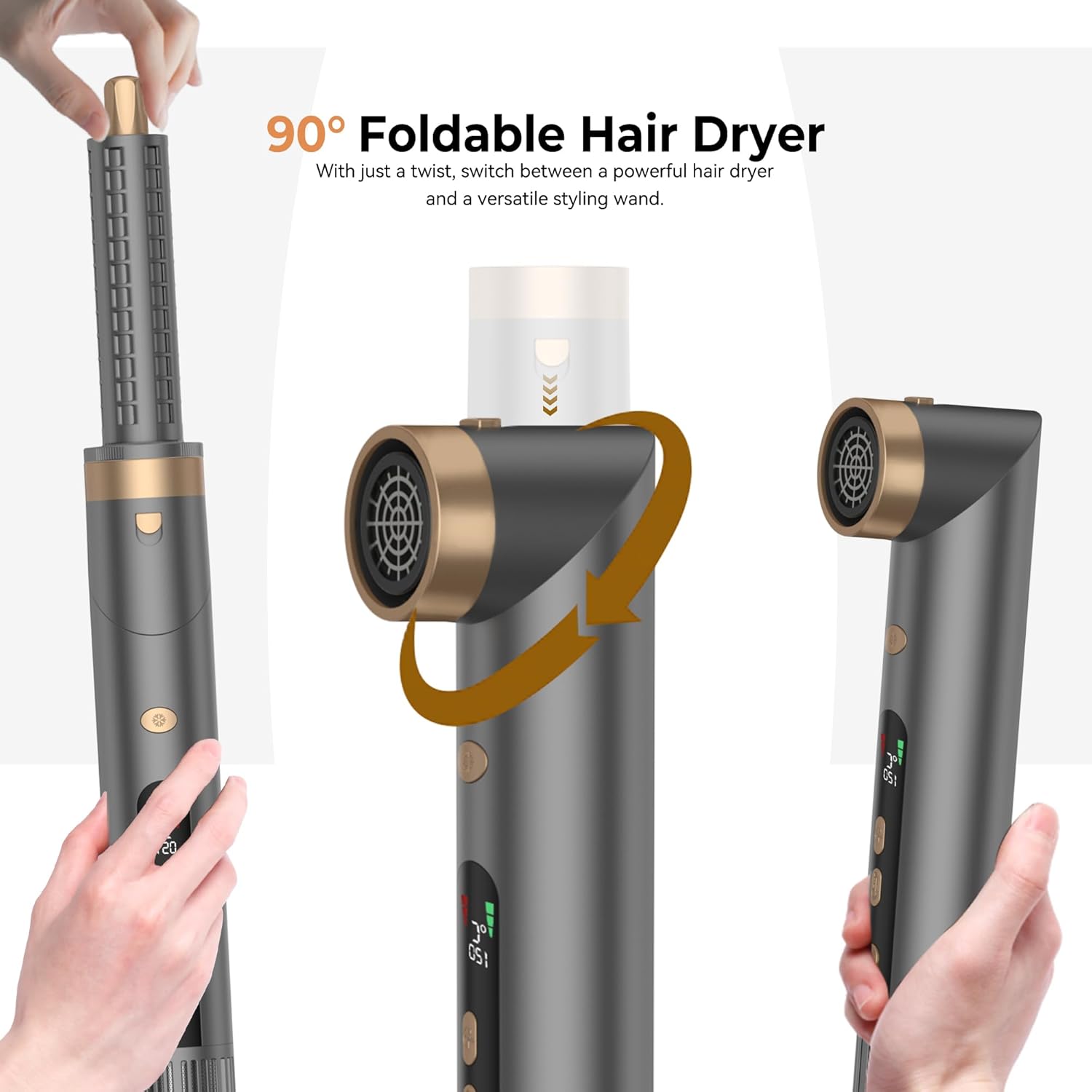 OKWRAP - Air Styler 7 en 1 - 1300W - séchage, bouclage, lissage 110000TR/MIM