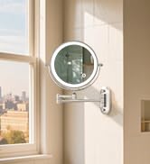 avec éclairage LED. Bras extensible pour un positionnement réglable. Placé près d'une fenêtre avec lumière naturelle.