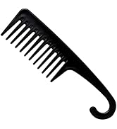 Peigne à Dents Larges, Peigne de Douche, Peigne Coiffant, Avec Manche à Crochet pour le Démêlage ...