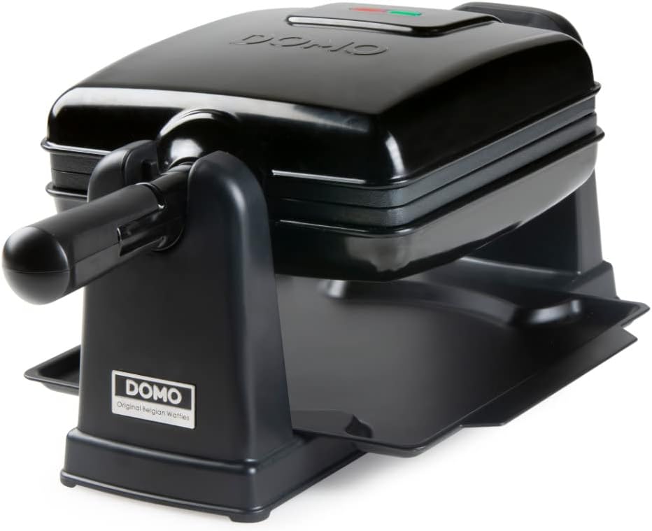 DOMO - gaufrier rotatif 4x7, plaques antiadhésives, 180° - DO9224W