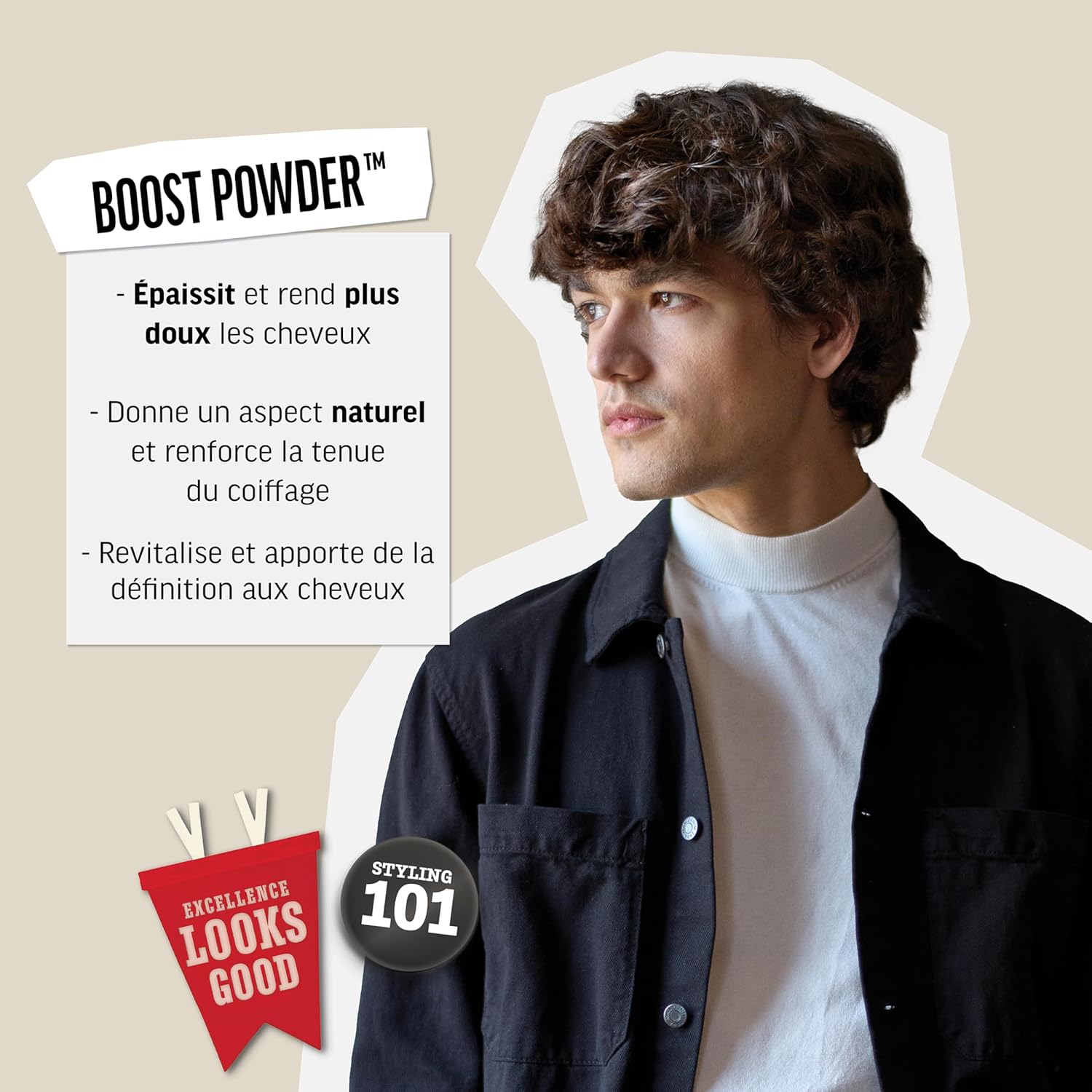 American Crew - Boost Powder - 10g - Poudre coiffante mate, volume, tous cheveux