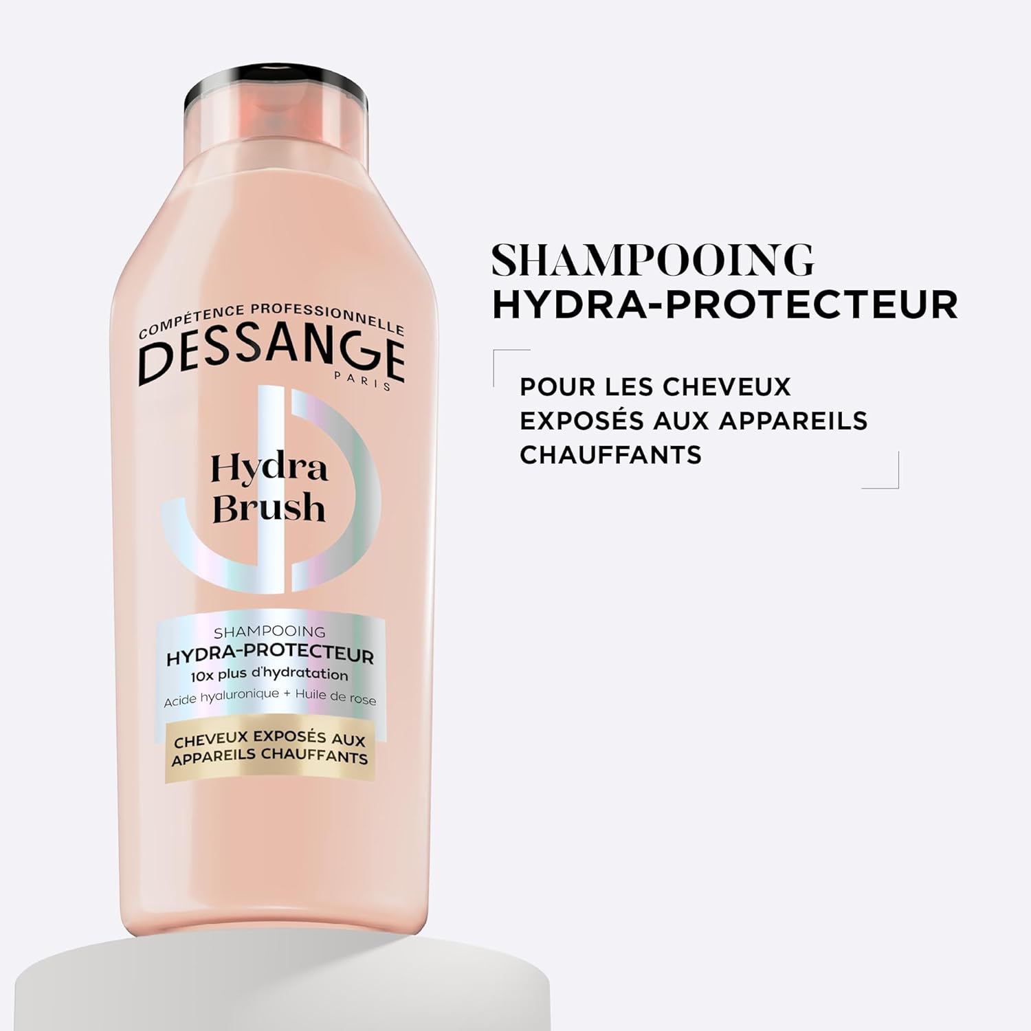 DESSANGE - Hydra Brush - 2x280ml - shampoing hydratant & protecteur cheveux chauffés