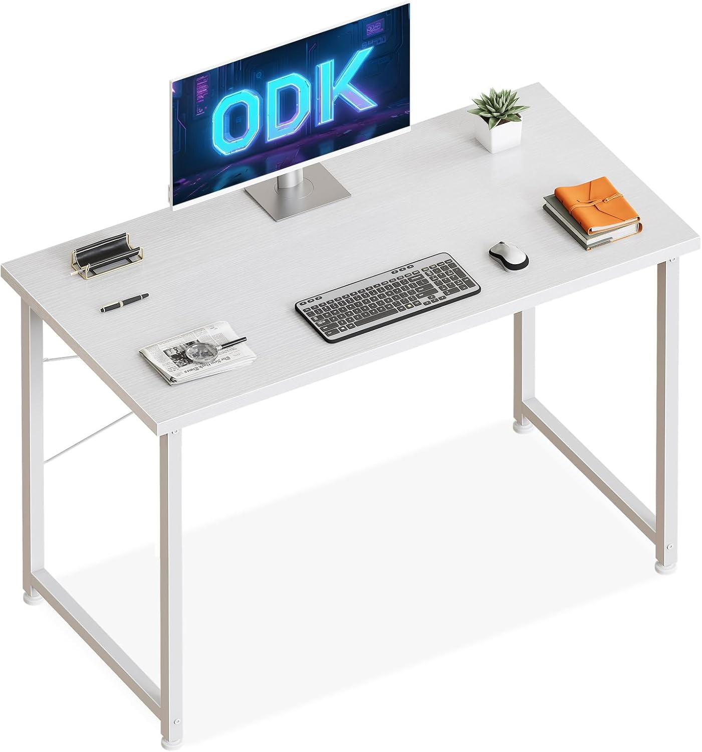 ODK - Bureau d’ordinateur compact - 100x48cm - espace gain de place