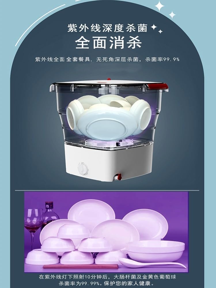 Lave-vaisselle portable pliable – compact, sans installation, pour maison/appartement/camping-car