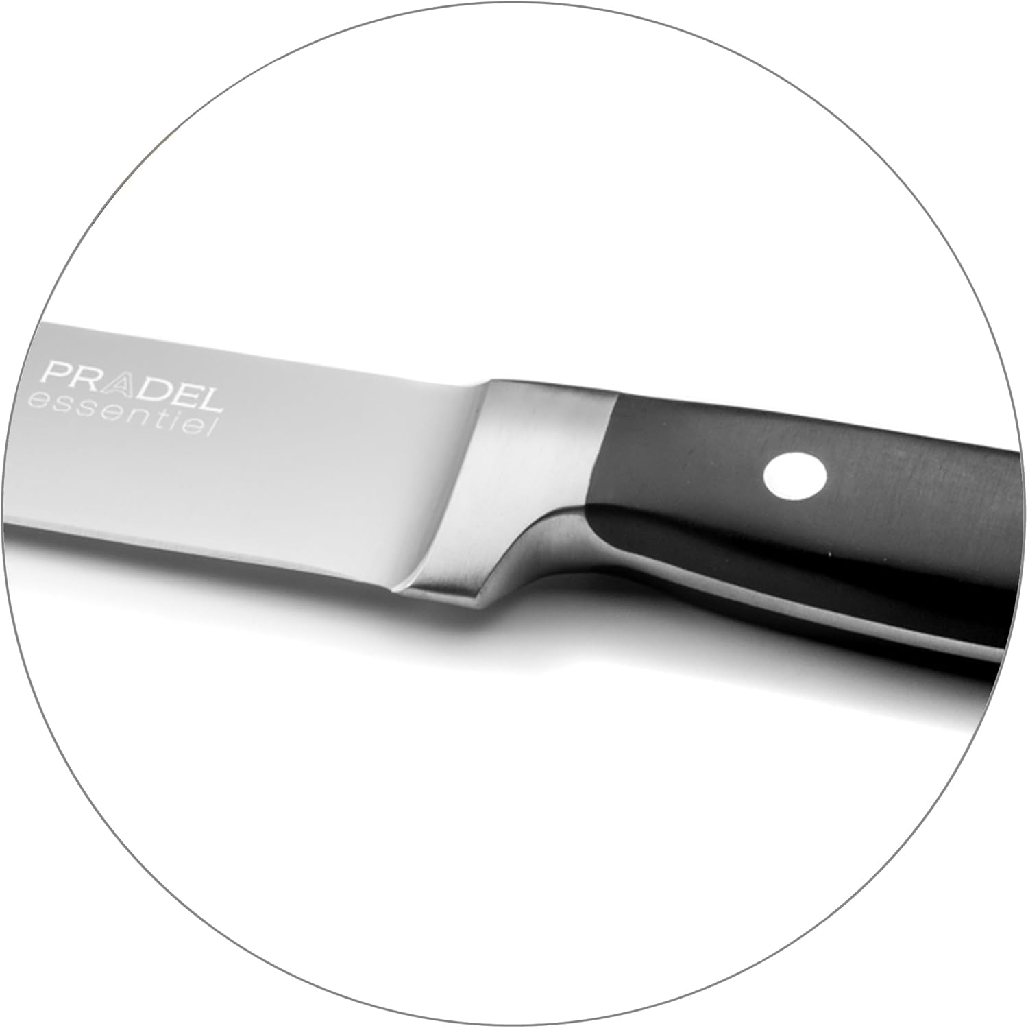 Blason - Set 5 couteaux inox 13C, finition satinée, noir